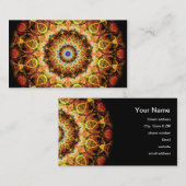 黄土によって燃やされるガラス万華鏡のように千変万化するパターン 名刺 (正面/裏面)