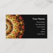 黄土によって燃やされるガラス万華鏡のように千変万化するパターン 名刺 (裏面)