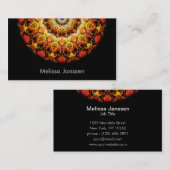 黄土によって燃やされるガラス-曼荼羅 名刺 (正面/裏面)