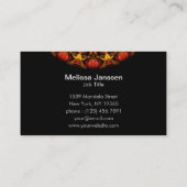 黄土によって燃やされるガラス-曼荼羅 名刺 (裏面)