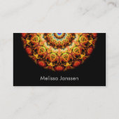 黄土によって燃やされるガラス-曼荼羅 名刺 (正面)