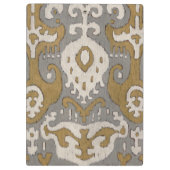 黄土色のイカットII クリップボード (裏面)