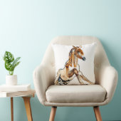 黄土色の子馬 クッション (椅子)