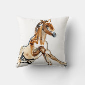 黄土色の子馬 クッション (裏面)