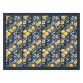 黄地中海の鮮やかレモン テーブルクロス (正面(横))