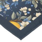 黄地中海の鮮やかレモン テーブルクロス (アングル)