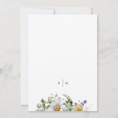 黄夏フローラ結婚ズ 招待状 (裏面)