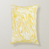 黄大理石テクスチャ。手書き アクセントクッション (正面(垂直))