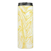 黄大理石テクスチャ。手書き タンブラー (裏面)