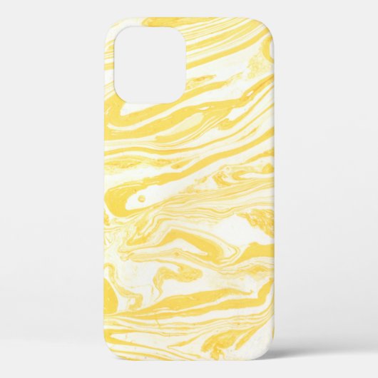 黄大理石テクスチャ。手書き Case-Mate iPhoneケース (裏面)