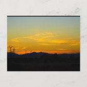 黄山の夕日風景 ポストカード (正面)
