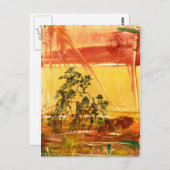 黄山ポストカードの黄色 ポストカード (正面/裏面)