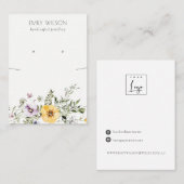 黄山草の薄紫の首飾り 名刺 (正面/裏面)