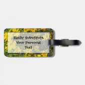 黄山草デイジー抽象芸術 ラゲッジタグ (裏面横)