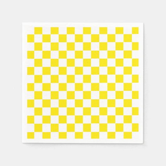 黄市松模様に色と白 スタンダードカクテルナプキン (正面)