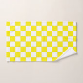 黄市松模様に色と白 バスタオルセット (ハンドタオル)