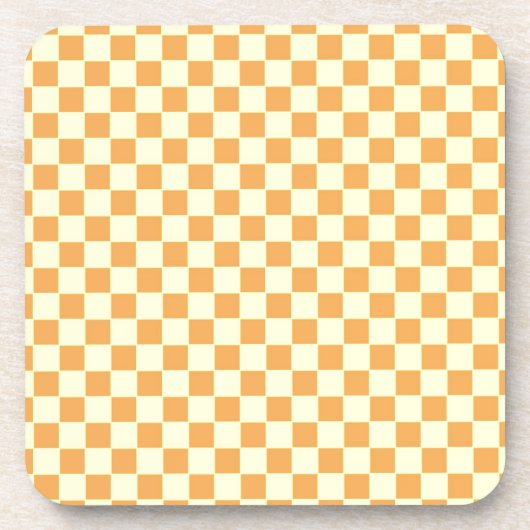 黄市松模様に色 コースター (正面)