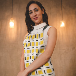 黄市松模様に エプロン