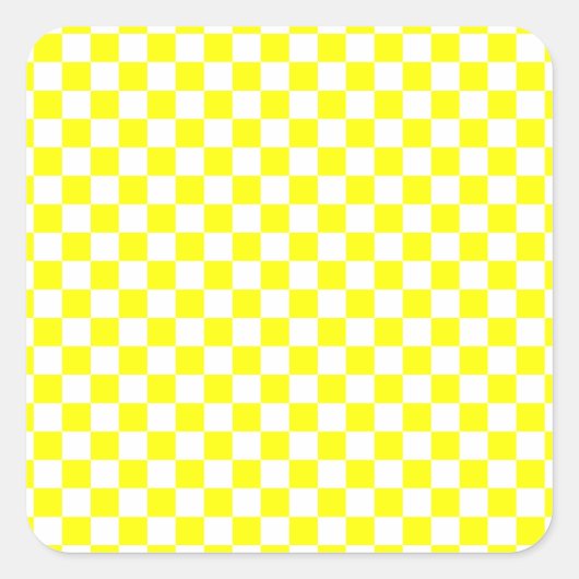 黄市松模様に スクエアシール (正面)
