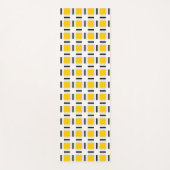 黄市松模様に ヨガマット (正面)