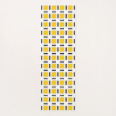 黄市松模様に ヨガマット (裏面)