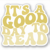 黄数々の色ビニールは良い日読だ シール (正面)