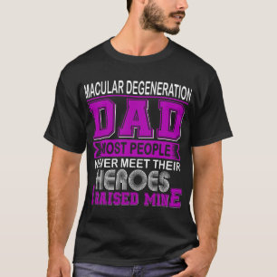 黄斑変性誇りを持ったパパ私は鉱山を育てた Tシャツ