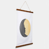 黄日と月 吊り下げ型タペストリー (傾斜あり)