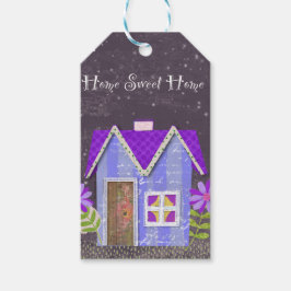 黄昏の庭（ワインレッドとインディゴ） ギフトタグ