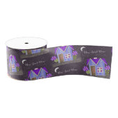 黄昏の庭（ワルナスビ＆インディゴ） グログランリボン (リール)