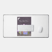 黄昏の庭（ワルナスビ＆インディゴ） デスクマット (キーボード&マウス)