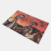 黄昏の恐竜たち ドアマット (アングル)