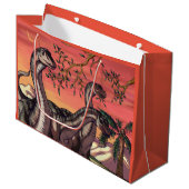 黄昏の恐竜たち ラージペーパーバッグ (正面アングル)