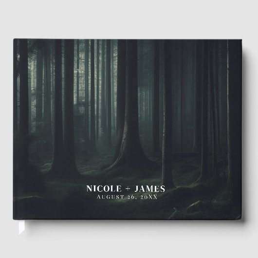 黄昏の森のウェディング ゲストブック (正面)