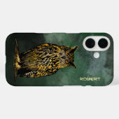 黄昏の森の中のワシのフクロウ Case-Mate iPhoneケース (裏面 (横))