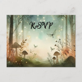 黄昏の森の囁き インビテーションポストカード