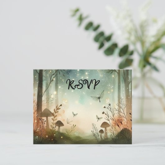 黄昏の森の囁き インビテーションポストカード (スタンド正面)