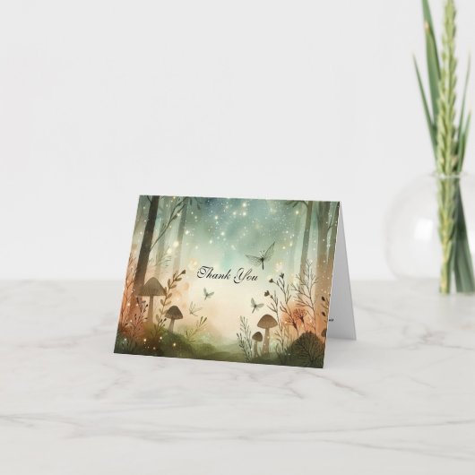 黄昏の森の囁き サンキューカード (正面)