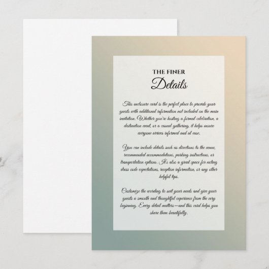 黄昏の森の囁き 招待状 (正面/裏面)