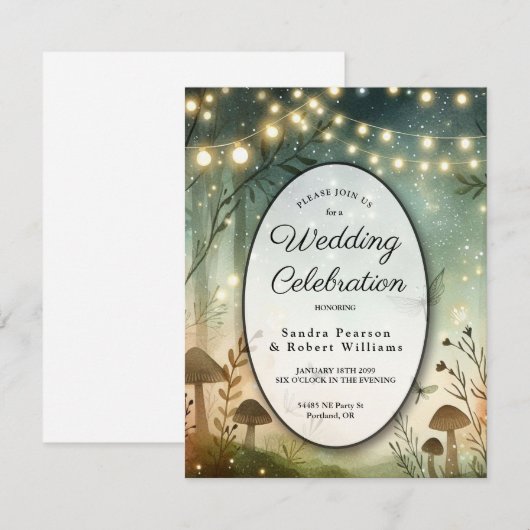 黄昏の森の囁き 招待状 (正面/裏面)