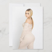 黄昏の気配漂うダークでムーディーな森の木々 スイート16 招待状 (裏面)