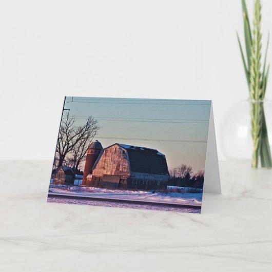 「黄昏の漂流」クリスマスカード カード (正面)