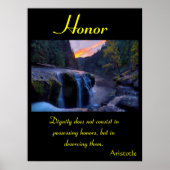 黄昏の焼け野原に輝く名誉 ポスター (正面)