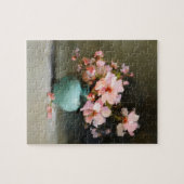 黄昏の花々 | 花のジグソーパズル - 水彩画風 ジグソーパズル (横)