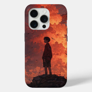 黄昏の若者 - 情感溢れる空の下 iPhone 15 PROケース