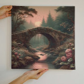 黄昏の霧の森に佇む忘れられたIvy Bridge キャンバスプリント