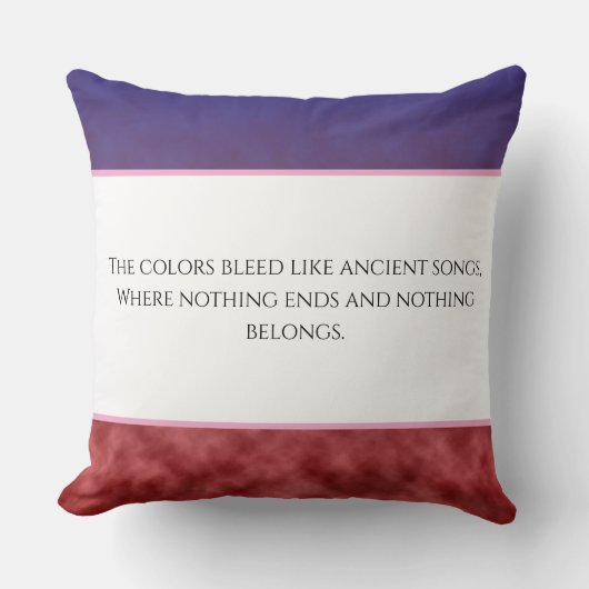 黄昏の静寂 クッション (正面)