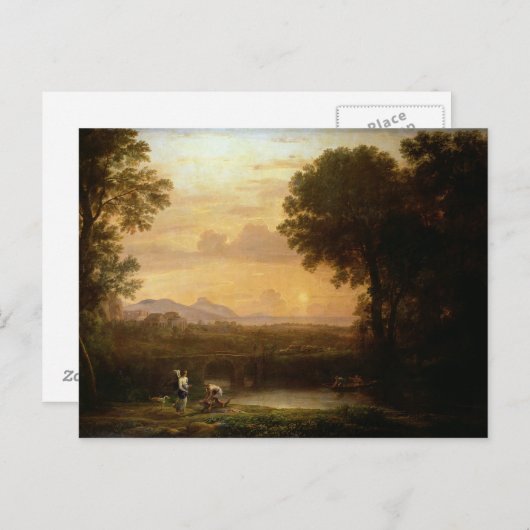 黄昏の風景 ポストカード (正面/裏面)