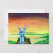 黄昏エンジェルピンク紫ホワイトブラウン 案内状 (裏面)