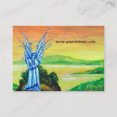 黄昏エンジェルピンク紫ホワイトブルーブラウン 名刺 (裏面)